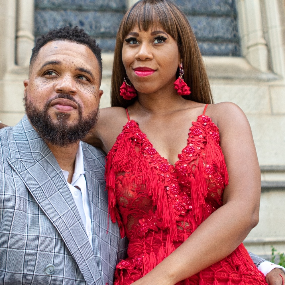 Sultry Red Lace flow length dress